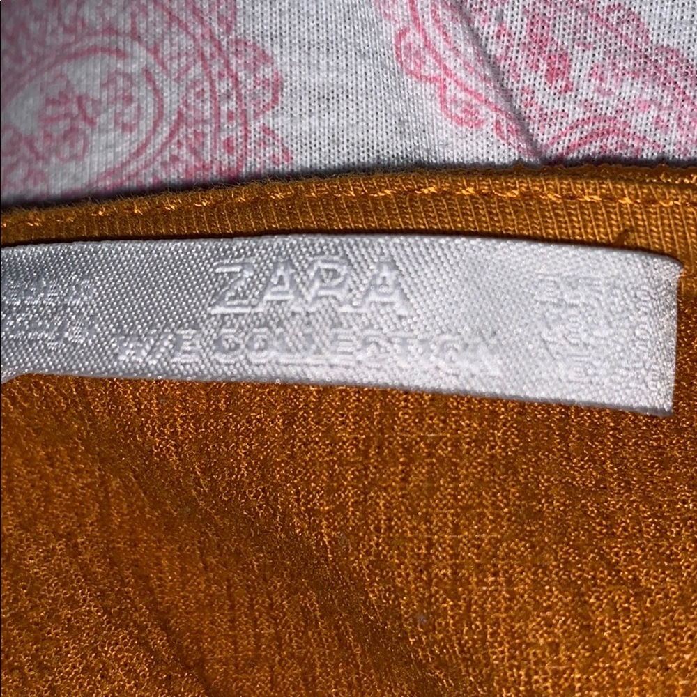 ✨HOST PICK✨ZARA mustard wrap top WORN ONCE!! - Picture 5 of 6